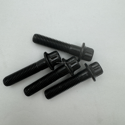 Padrão OE NO. Titânio Gr5 12 PT RS/RX Kit de aro dividido M7 x 32 parafusos e porcas parafusos preto para montagem universal de automóveis