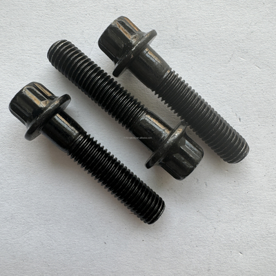 Padrão OE NO. Parafusos de flange de ajuste universal Titânio preto Gr5 12 PT RS/ RX Kits de aro dividido M7 x 32 Parafusos e porcas