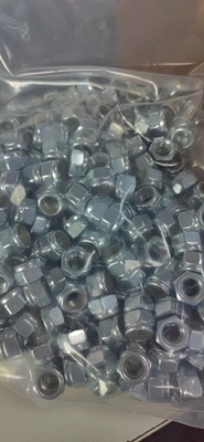 Finitura de deslizamento padrão DIN M7 x 32 12 PT parafusos e porcas de bloqueio de nylon M7 para rodas BBS em acabamento de aço zinco