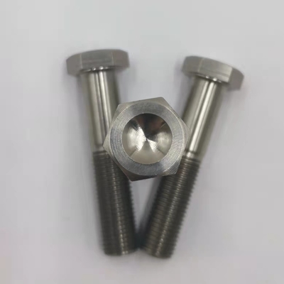 6AL-4V liga de titânio acabamento natural cabeça hex bolto 1/2 &quot;-20 x 4,5&quot; construção pesada componente essencial