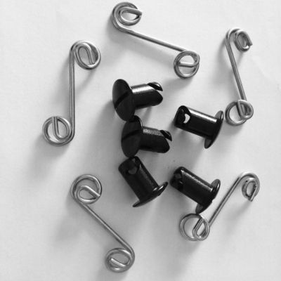 Universal Alumínio Quarter Turn Negro Dzus Fixações 7/16 &quot; 5/16&quot; botões para substituição universal
