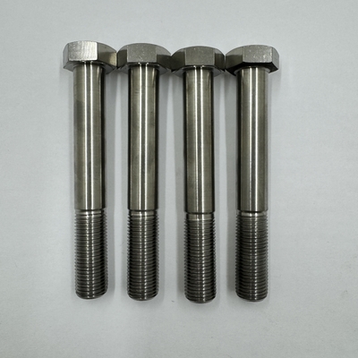 DIN Standard GR5 Titânio Hex cabeça parafusos 1/2 &quot;-20 x 4,5&quot; parafusos de estribo com acabamento natural 6AL-4V liga de titânio