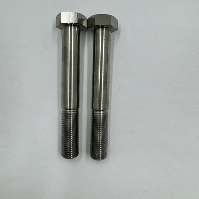 DIN Standard GR5 Titânio Hex cabeça parafusos 1/2 &quot;-20 x 4,5&quot; parafusos de estribo com acabamento natural 6AL-4V liga de titânio