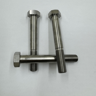 DIN Standard GR5 Titânio Hex cabeça parafusos 1/2 &quot;-20 x 4,5&quot; parafusos de estribo com acabamento natural 6AL-4V liga de titânio