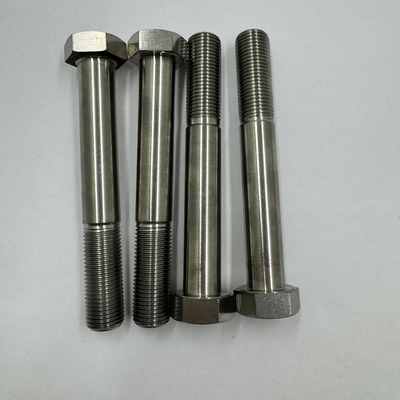 DIN Standard GR5 Titânio Hex cabeça parafusos 1/2 &quot;-20 x 4,5&quot; parafusos de estribo com acabamento natural 6AL-4V liga de titânio