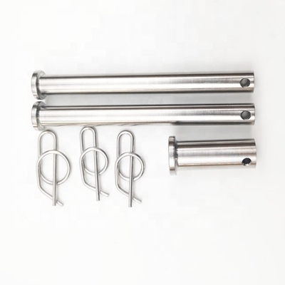 Kit de alfinetes de escada de titânio de grau industrial Jacobs com clips de acabamento natural DIN Standard Gr5 3/8 x 3,71 e 1/2 x 1.3