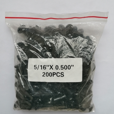 Universal Alumínio Preto 5/16 &quot; * 0,500&quot; Quarta Volta Rápida Dzus Fixações com Buttons de cabeça de cúpula suave / estribos e agarre durável