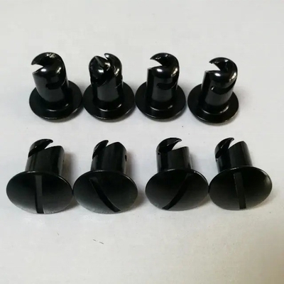 Substituição/reparação Propósito 7/16 &quot;Alumínio Dzus Botão Dome Head.500 Black Quarter Turn Fasteners para instalação universal