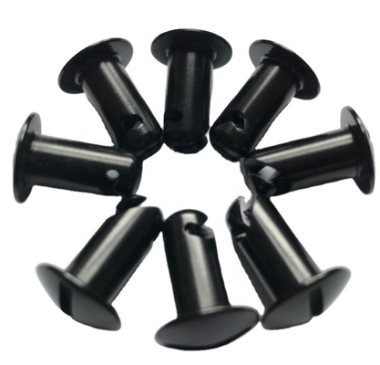 Substituição/reparação Propósito 7/16 &quot;Alumínio Dzus Botão Dome Head.500 Black Quarter Turn Fasteners para instalação universal