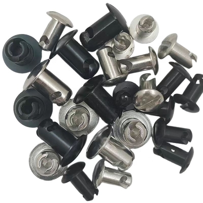 Universal 7/16 &quot;Alumínio Dzus Stud Dome Head.500 Black Quarter Turn Fasteners A melhor escolha para personalização de carros Sprint