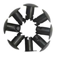 Universal 7/16 &quot;Alumínio Dzus Botão Cúpula Cabeça Quarta Torno Fixações.500 Negro Universal.500&quot; Apego com Material