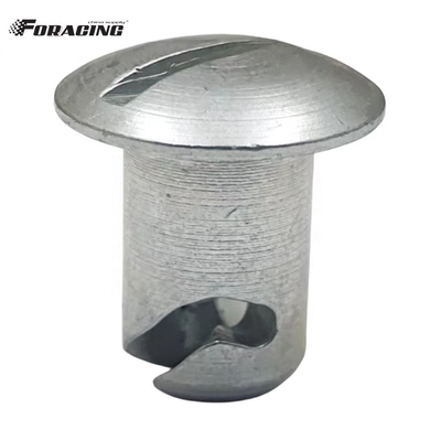 Universal Dzus Dome botões de cabeça Prata 7/16 &quot;x.500&quot; aço Sprint Car Maxim com Material Universal