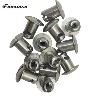 Universal Dzus Dome botões de cabeça Prata 7/16 &quot;x.500&quot; aço Sprint Car Maxim com Material Universal
