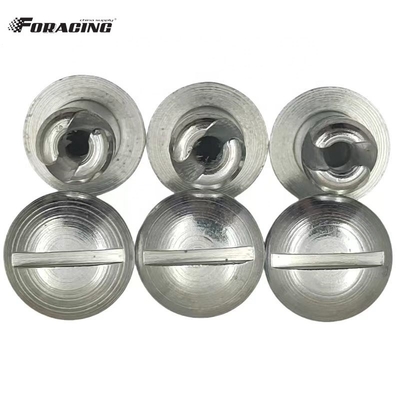Universal Dzus Dome botões de cabeça Prata 7/16 &quot;x.500&quot; aço Sprint Car Maxim com Material Universal