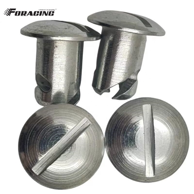 Universal Dzus Dome botões de cabeça Prata 7/16 &quot;x.500&quot; aço Sprint Car Maxim com Material Universal