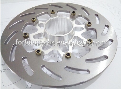 250MM disco do rotor do travão traseiro para KX 125 250 KX F 250 KLX R 450 Peças de reposição de motocicleta Material de titânio e durável