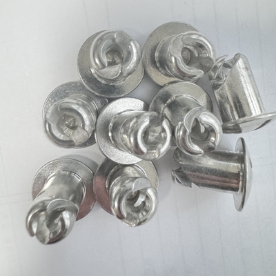 Cabeça de Cúpula de Alumínio Prateado Dzus 7/16 x.500 Apertadores de Viração Rápida para a Modificação Universal do Automóvel Sprint Instalação Rápida