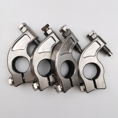 1 3/4 &quot;Split Titânio Sprint Car Torsion Stop Universal Fit com 1 1/8&quot; Spline Pinch e ajustador para parafusos Incluído