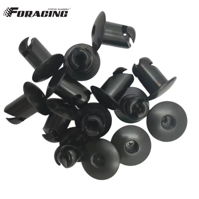Universal OE NO. 7/16 &quot;Alumínio Dzus Botão Dome Allen Head Quarter Turn Fasteners 0,500&quot; Preto Superior Performance