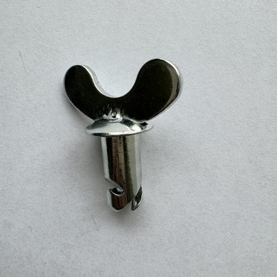 7/16&quot; x.500&quot; Universal Year Dzus Dome Botões de cabeça borboleta com alça Prata 7/16&quot; x.500&quot; Steel Sprint Car OEM aceito