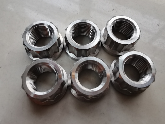 Ano Universal Prata Universal 1/2&quot; -20 12 PT FLANGE NUTS Titânio para Montagem Universal de Carros