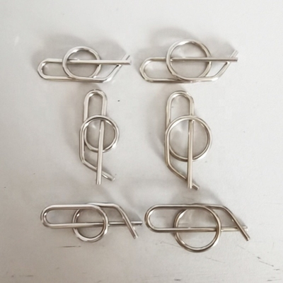 Prata 304SS Universal Rue Clip Aço inoxidável 3/8 &quot; Jacobs Escada Pin Quick Release Clevis Clip Sprint Carro