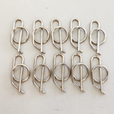 Prata 304SS Universal Rue Clip Aço inoxidável 3/8 &quot; Jacobs Escada Pin Quick Release Clevis Clip Sprint Carro
