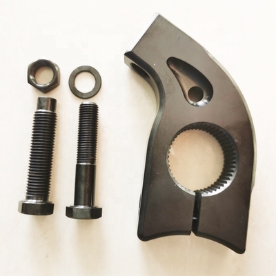 Universal Year Preto PVD Titânio Torsion Stop 1 3/4 &quot;Split 1-1/8&quot; Spline e 7/16 Ajustar parafusos 3/8&quot; Pin para carros de corrida