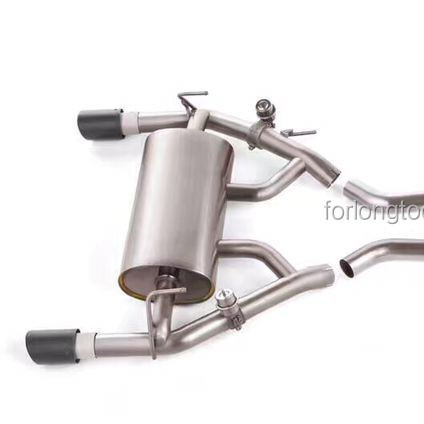 Tubo de escape de aço inoxidável brilhante e polido ideal para substituir tubos antigos e melhorar o desempenho no Infiniti Q50