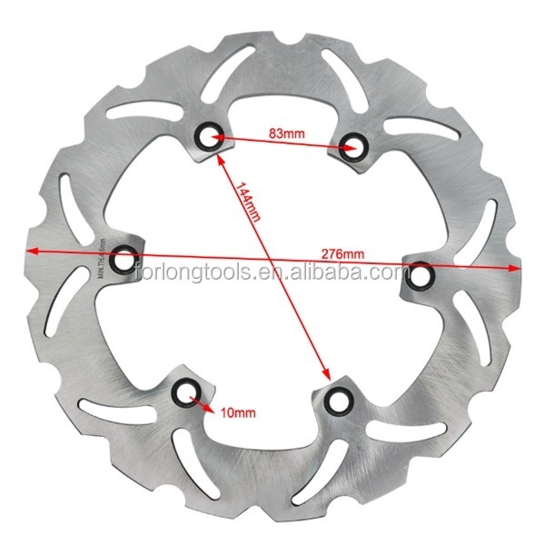 Substituição/reparação Finalidade Honda VFR Z 400 CBR F 600 Rotor de disco de freio dianteiro 276mm Tamanho com 6 furos de montagem na posição dianteira