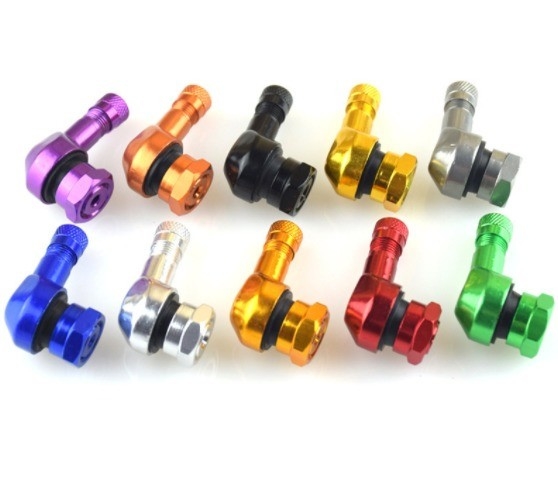 40 mm de comprimento Universal Car Fitment Motorcycle pneu tampa de válvula com corpo de alumínio e núcleo de latão de longa duração