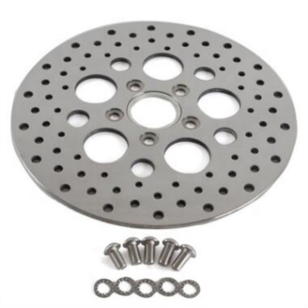 Rotor de disco de freio frontal de aço inoxidável de espessura fixa de 5,0 mm para Harley Davidson e design durável