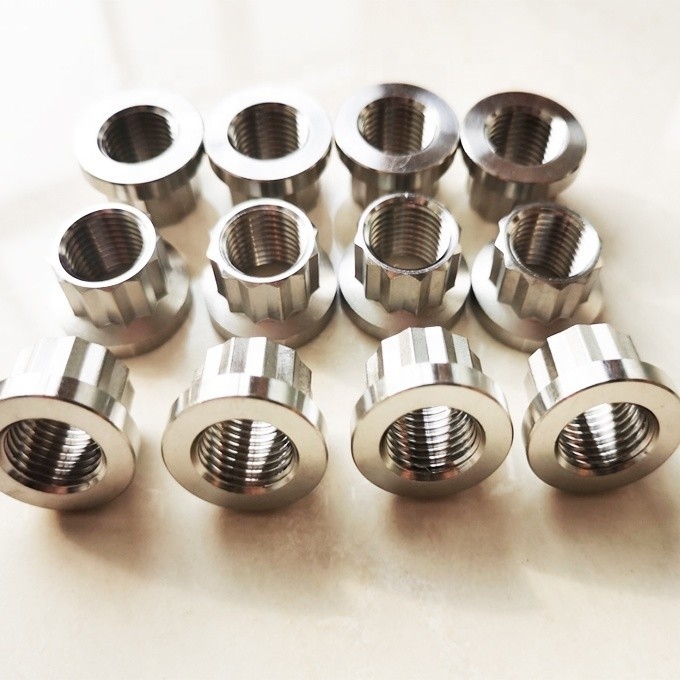 Instalação sem esforço padrão DIN 7/16 polegadas UNF 20 fio 12 pontos de titânio porcas para equipamentos pesados
