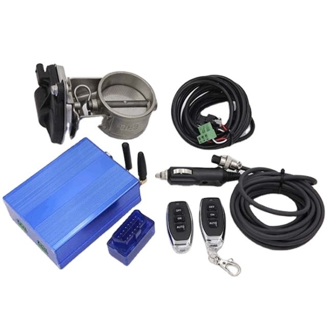 Sistema elétrico e de controlo remoto 2.36&quot; Kit de válvula de controlo universal de corte de escape elétrico para melhorar o fluxo de escape