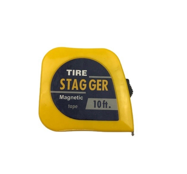 10 pés de pneu Stagger fita medida 3 metros lâmina 0,12 mm espessura acelerada de recuperação para a indústria automotiva em amarelo
