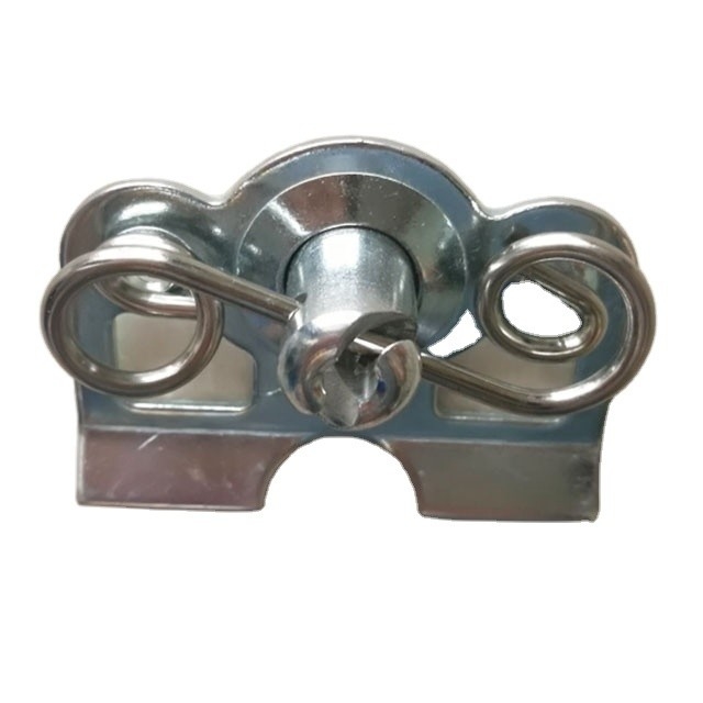 Universal de aço prateado auto-ejetante Dzus 7/16 com aço 1-3/8 &quot;placa de suporte de mola para aplicações de grau profissional