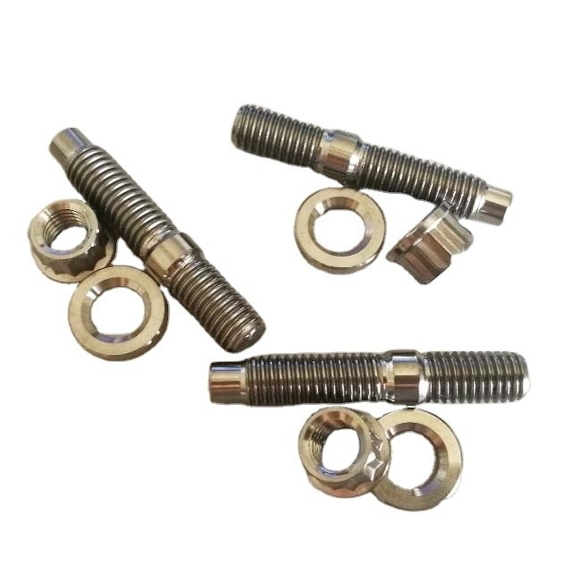 Experiência de desempenho melhorado do motor com acabamento natural de titânio Turbo para kit de estribo de múltiplos M8 M10 e padrão DIN