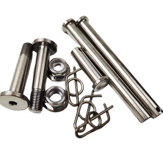 Universal Jacobs Escada Titânio parafuso Nylon Insert Nut ou Titânio Pin Set Para Sprint Car Substituir/Reparar Universal Car Fitment
