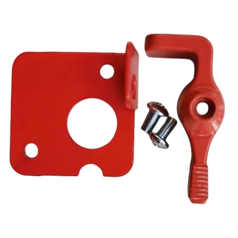 Atualize o interruptor de ar condicionado do seu carro com este Kit de alavanca de bloqueio de interruptor de bateria em amarelo vermelho e prateado para garantir a segurança