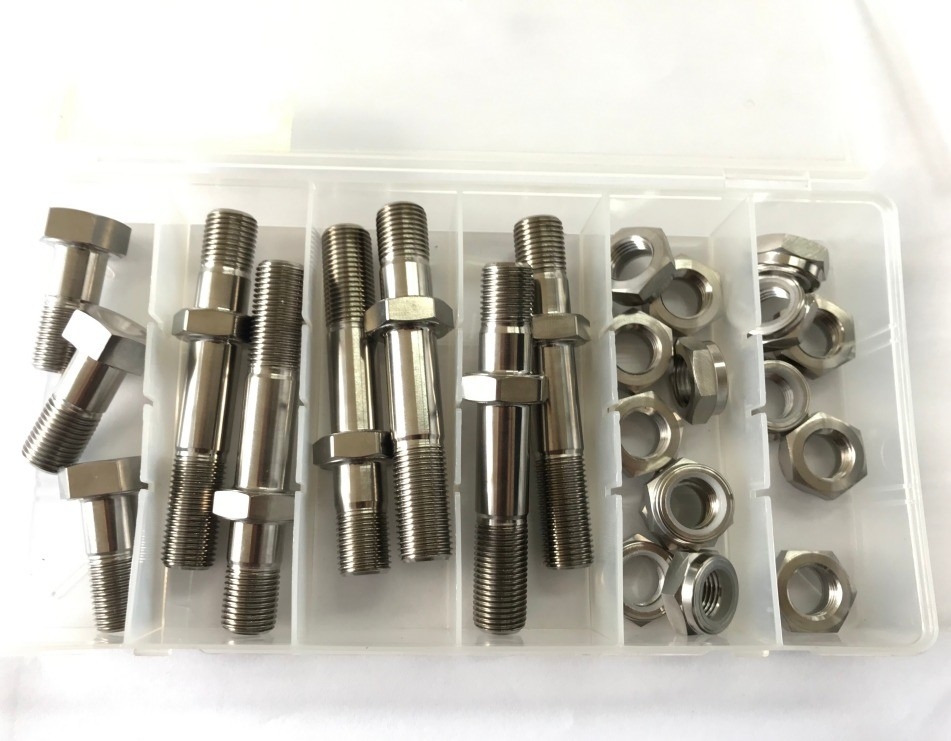 Universal Ano N/M Titânio Sprintcar Um Raço de Amortecedor Rod Bolt Kit para Profissionais do Esporte Automóvel Natural Universal