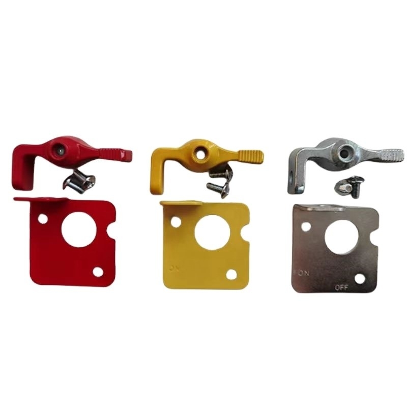 Standard OE NO. Universal Car Fitment Master Disconnect Switch Lockout Lever Kit com Bateria Switch em Amarelo Vermelho e Prata