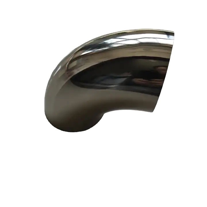 304 aço inoxidável 90 graus curvatura do cotovelo do tubo para a indústria química suporte personalizado espessura 3mm OEM suportado