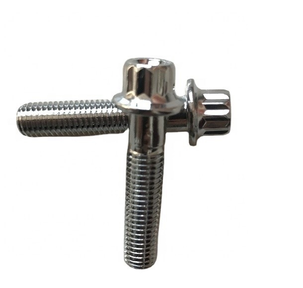 12 PT BBS RS/RX Bolas de aro dividido M7 x 32 Aço cromado para desempenho padrão DIN