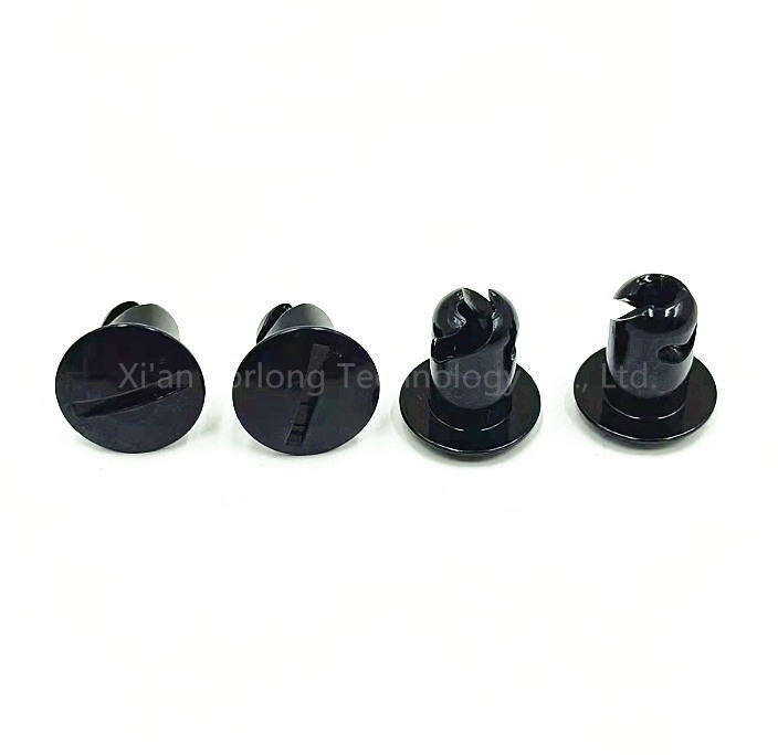 Universal preto 7/16 &quot;x.550&quot; Alumínio Dzus Dúpulo botões de cabeça A adição perfeita para o seu arsenal de fixação