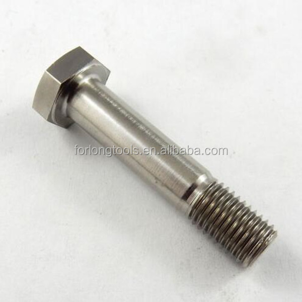 6AL-4V liga de titânio acabamento natural cabeça hex bolto 1/2 &quot;-20 x 4,5&quot; construção pesada componente essencial