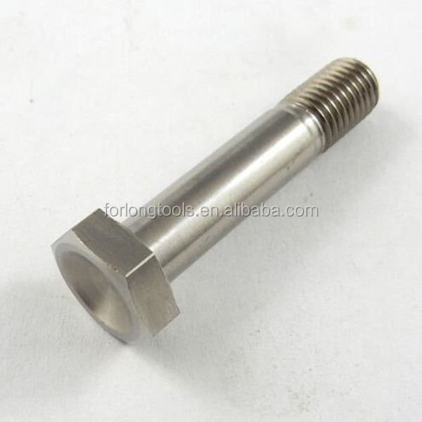 DIN Standard GR5 Titânio Hex cabeça parafusos 1/2 &quot;-20 x 4,5&quot; parafusos de estribo com acabamento natural 6AL-4V liga de titânio