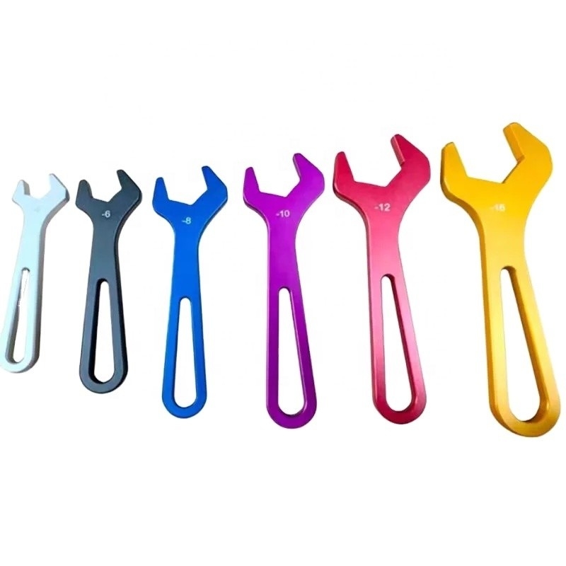 Universal AN Spanner Alumínio Billet Racing Tool Sets 6 pcs Um Kit AN4-AN16 Chaves de carro Sprint para corrida e ajuste