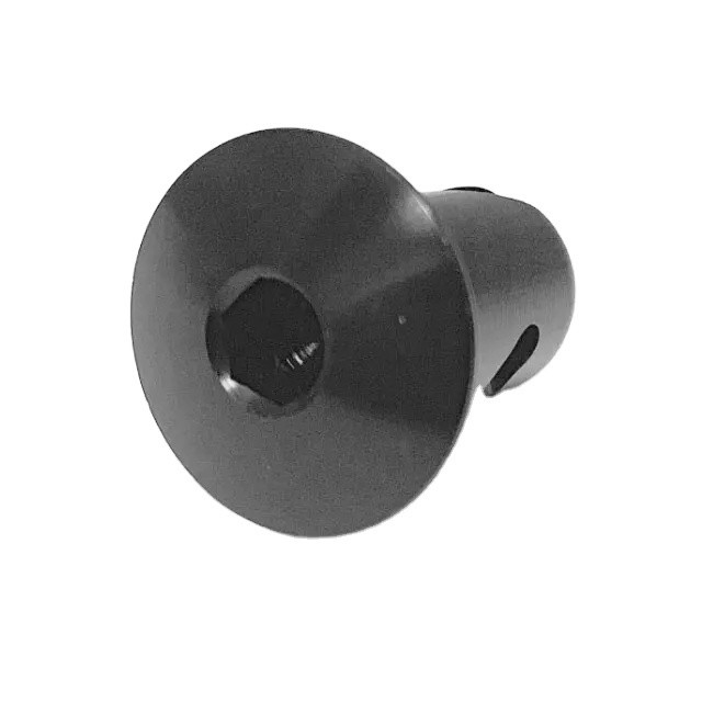 Universal OE NO. 7/16 &quot;Alumínio Dzus Botão Dome Allen Head Quarter Turn Fasteners 0,500&quot; Preto Superior Performance
