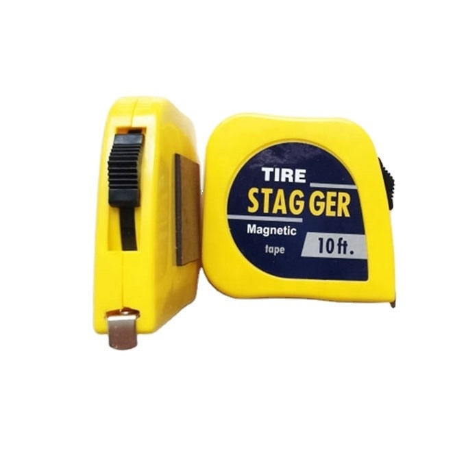 Carro de corrida de aço universal 1/4 lâmina larga x10 pneu de pé Stagger fita de medição ferramenta essencial para as necessidades de corrida