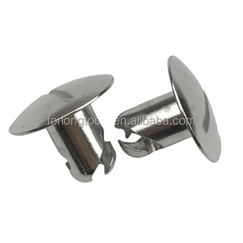 Compatibilidade Universal 7/16 &quot;Sprint Car Prata Alumínio Quarto Turn Dzus com 1&quot; Grande Cabeça Prata Design de acabamento